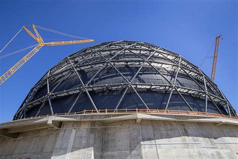 Construction milestone for MSG’s Las Vegas Sphere.